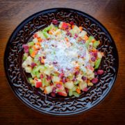 Crunchy Apple Salad With Manchego Cheese
