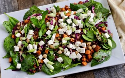 Sweet Potato and Quinoa Bowl with Feta and Mint