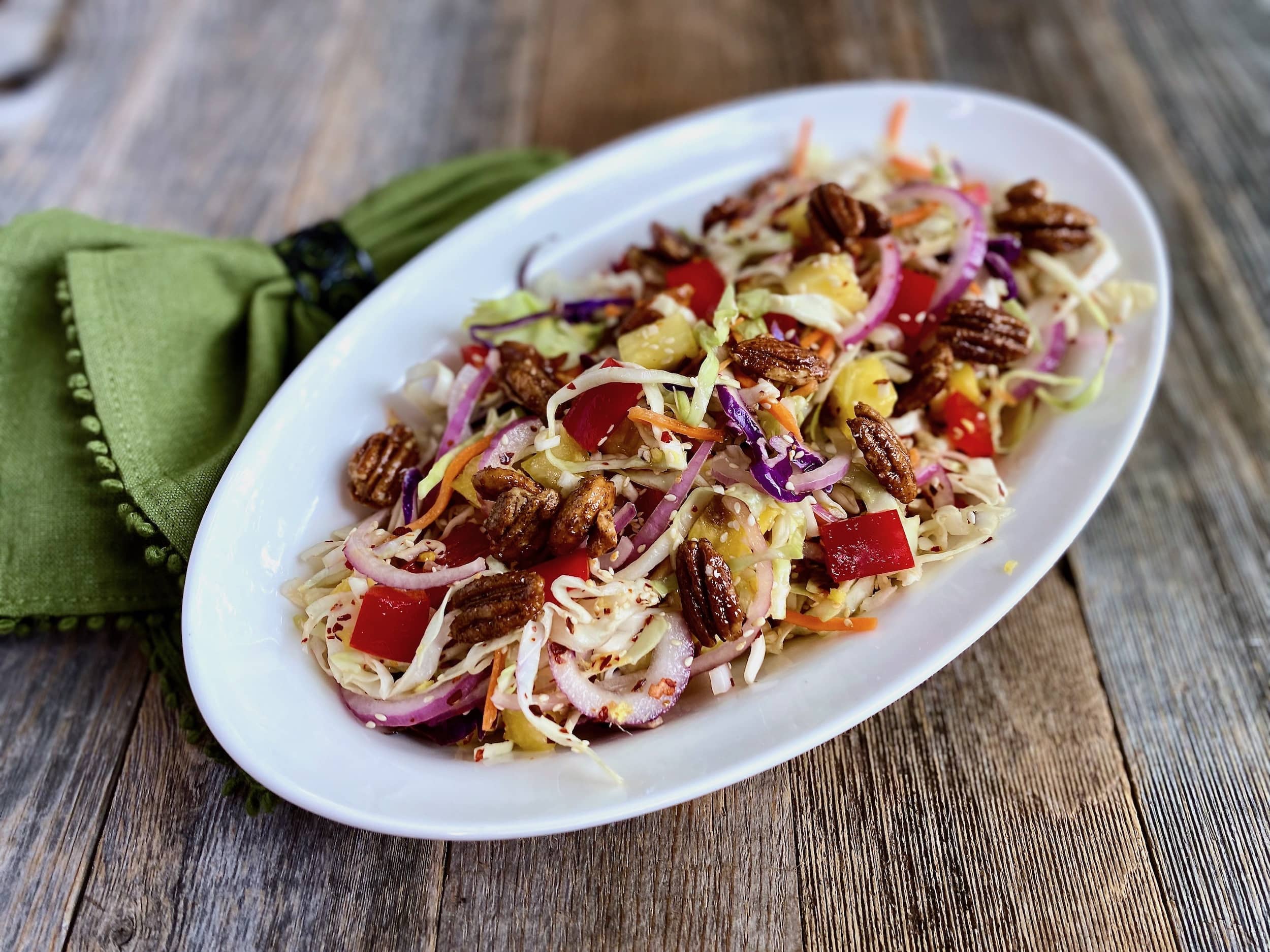 Asian Chicken Cabbage Salad + Bento Box - Opera Singer in the Kitchen