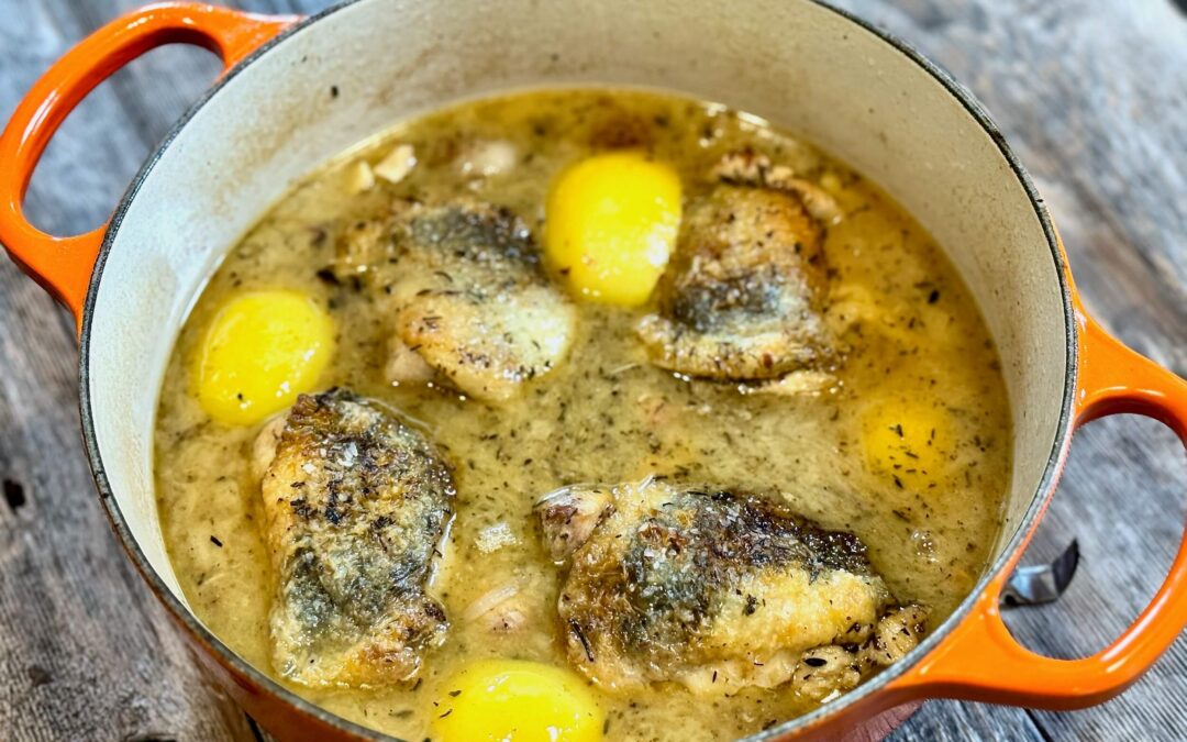 Herbs de Provence Chicken with White Wine and Lemon Sauce