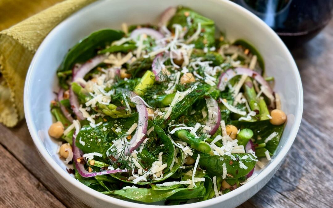 Spinach Salad with Fennel Seed Dressing