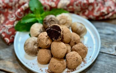 Black Garlic Chocolate Truffles