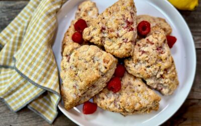 Raspberry Lemon Scones